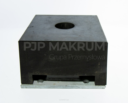 Rubber buffer PGF 250x250x140 with welding back plate